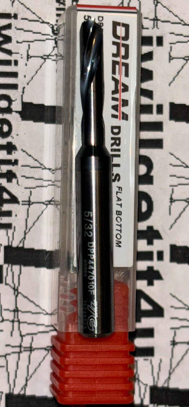 YG-1 5/32” Solid Carbide Flat Bottom Drill 5/32×6.0x18x50 DPP447010F 2XD 1 Bits