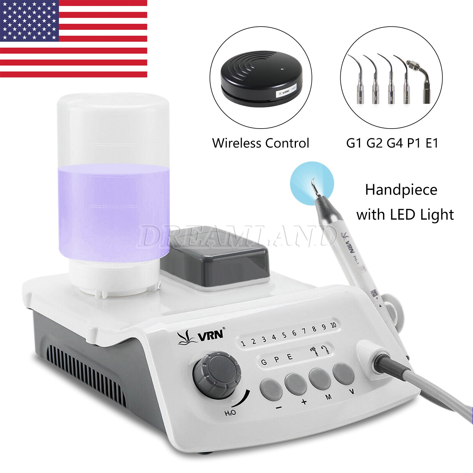1-10* VRN Sale Detachable LED Handpiece PH-1 / Ultrasonic Piezo Scaler Fit EMS