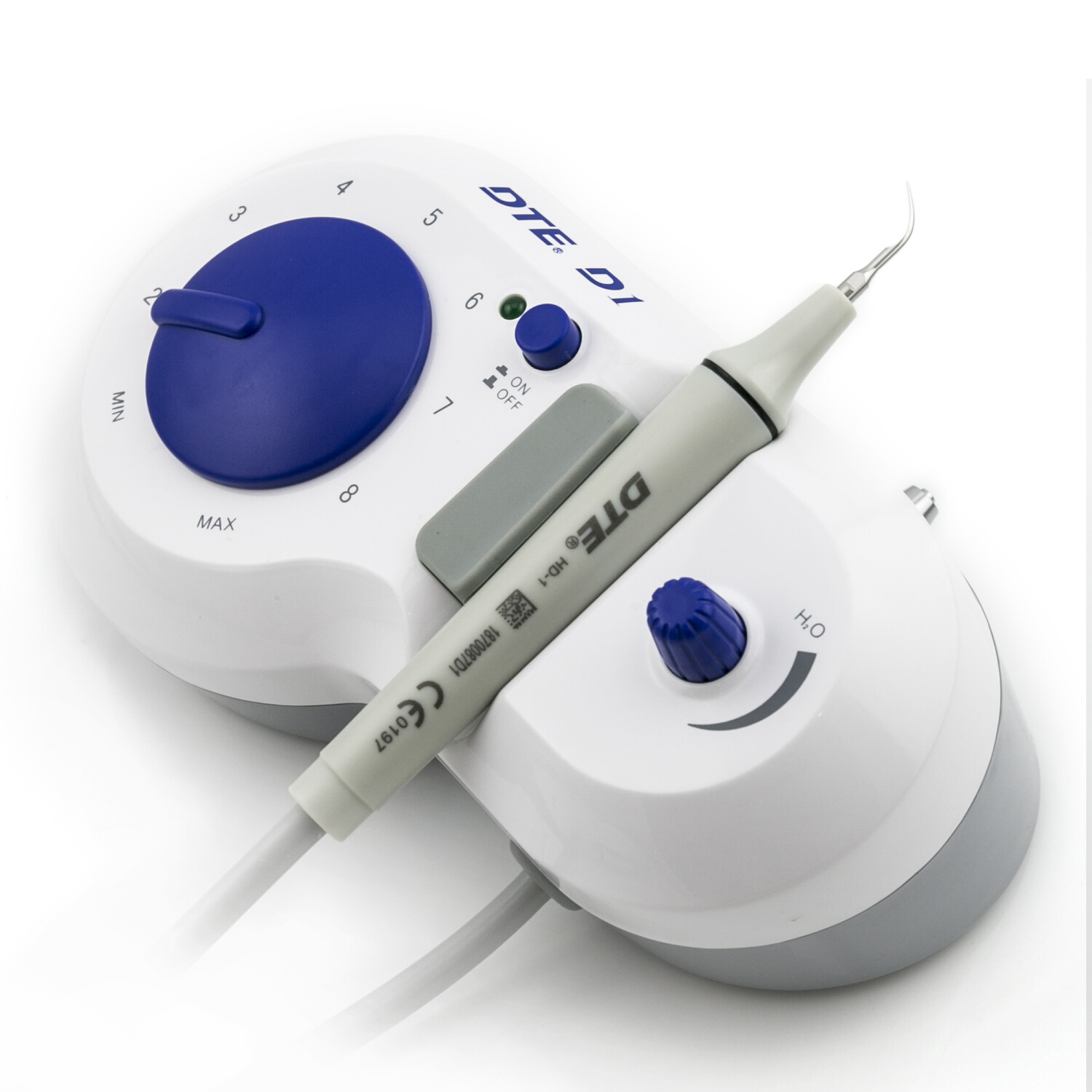100% Original Woodpecker DTE D1 Dental Ultrasonic Scaler with Tips Blue 110V