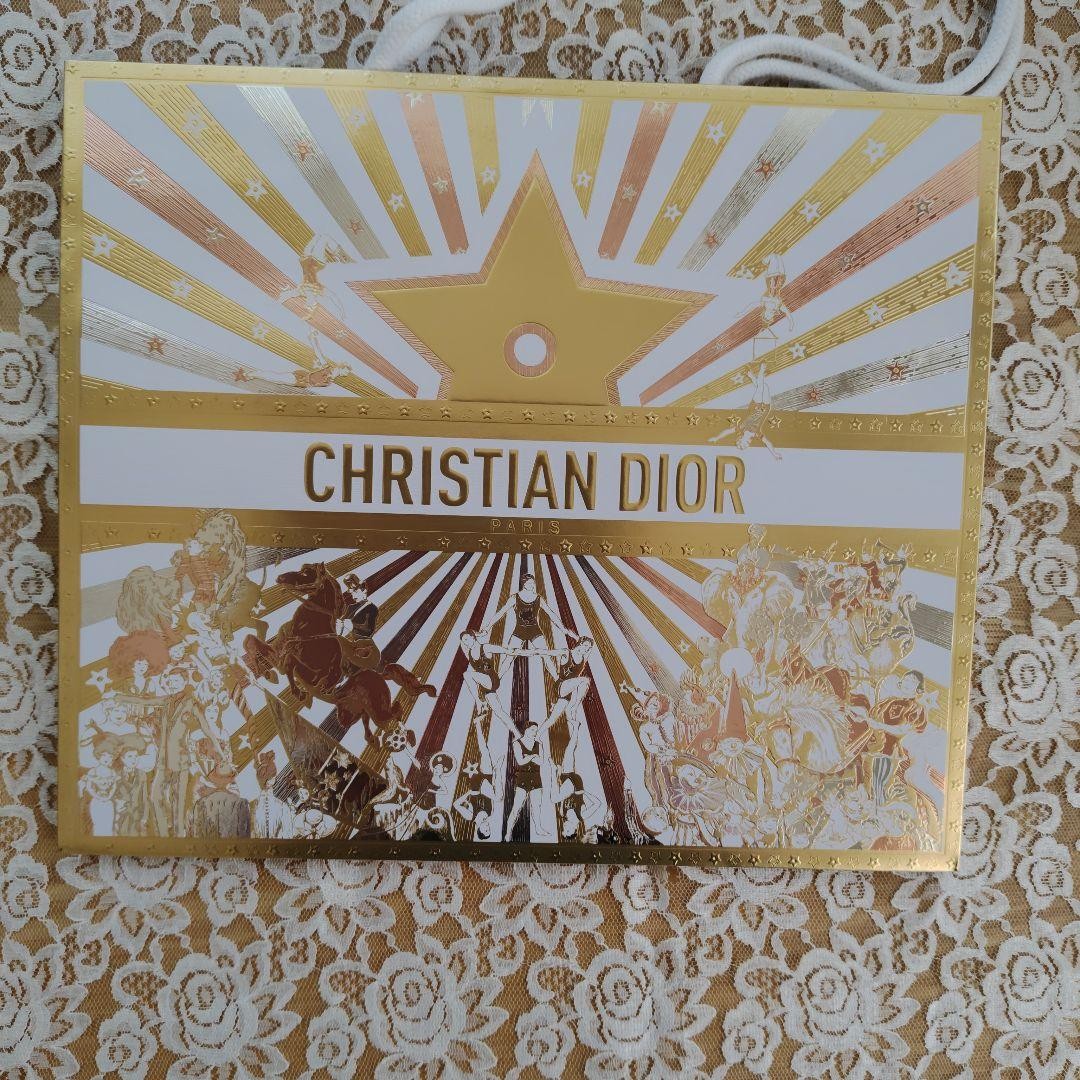 Christian Dior Dior Novelty Gold Pouch Cosmetic Bag Small Glitter New