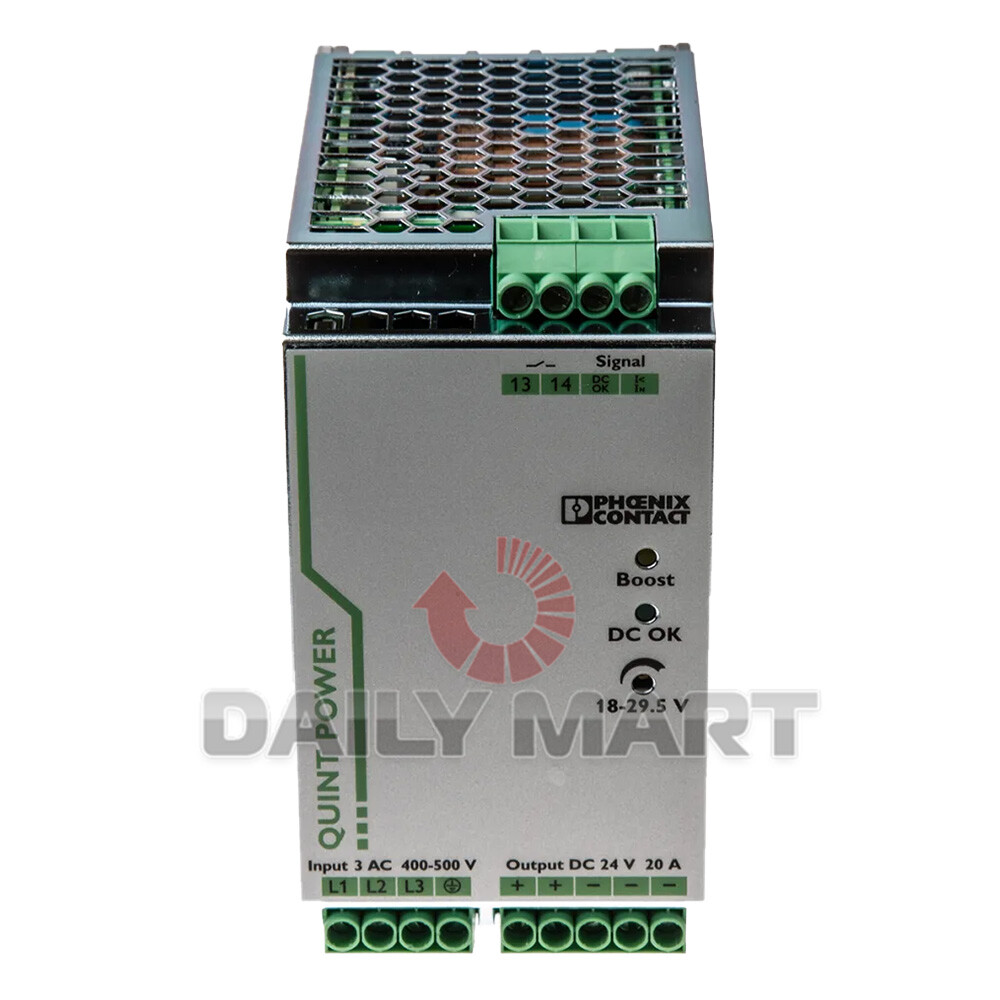 New In Box PHOENIX CONTACT QUINT- PS /3AC/24DC/20 ( 2866792 ) Power Supply