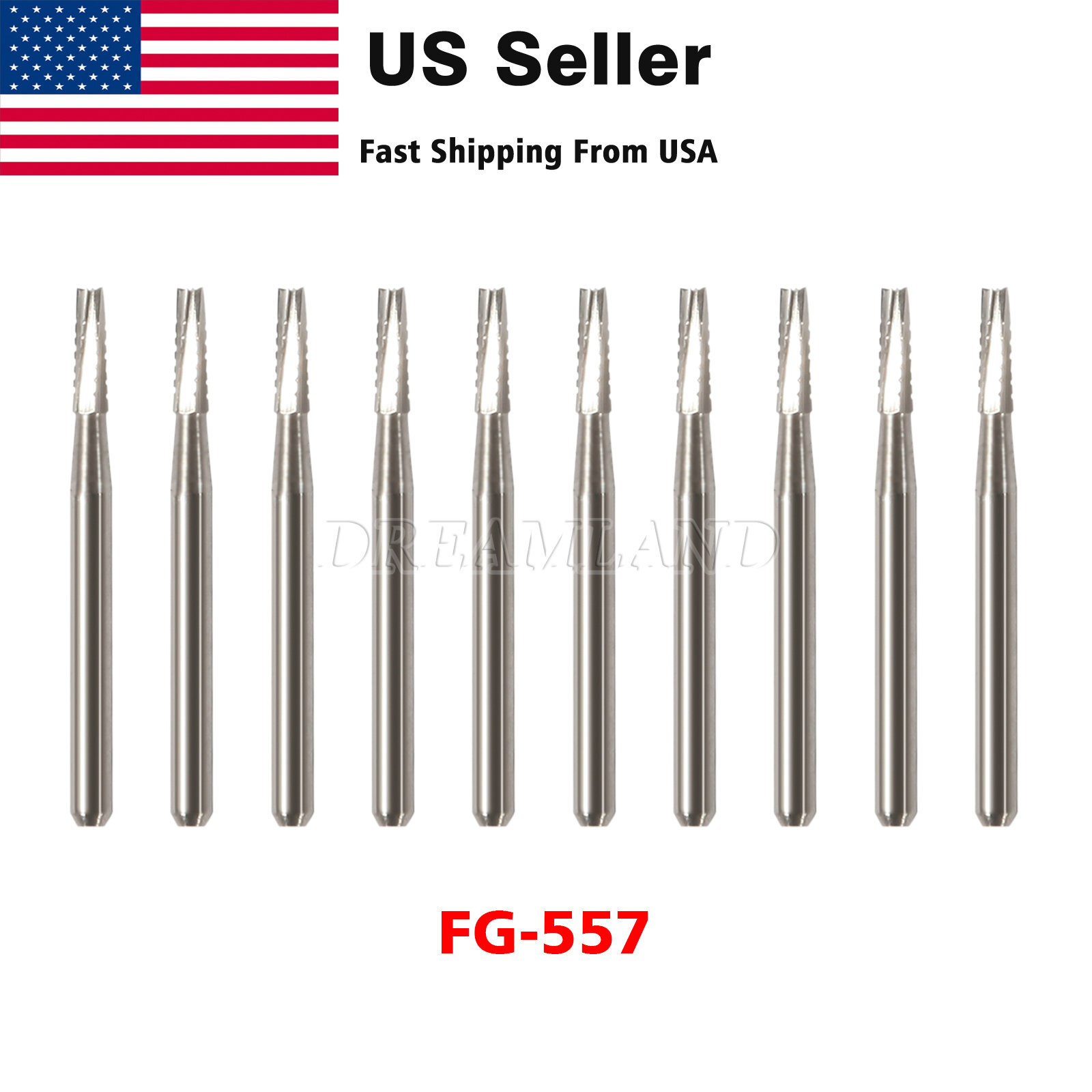 1-10 Packs Dental Carbide Burs For High Speed Handpiece FG 1 2 3 4 330 7901 7408