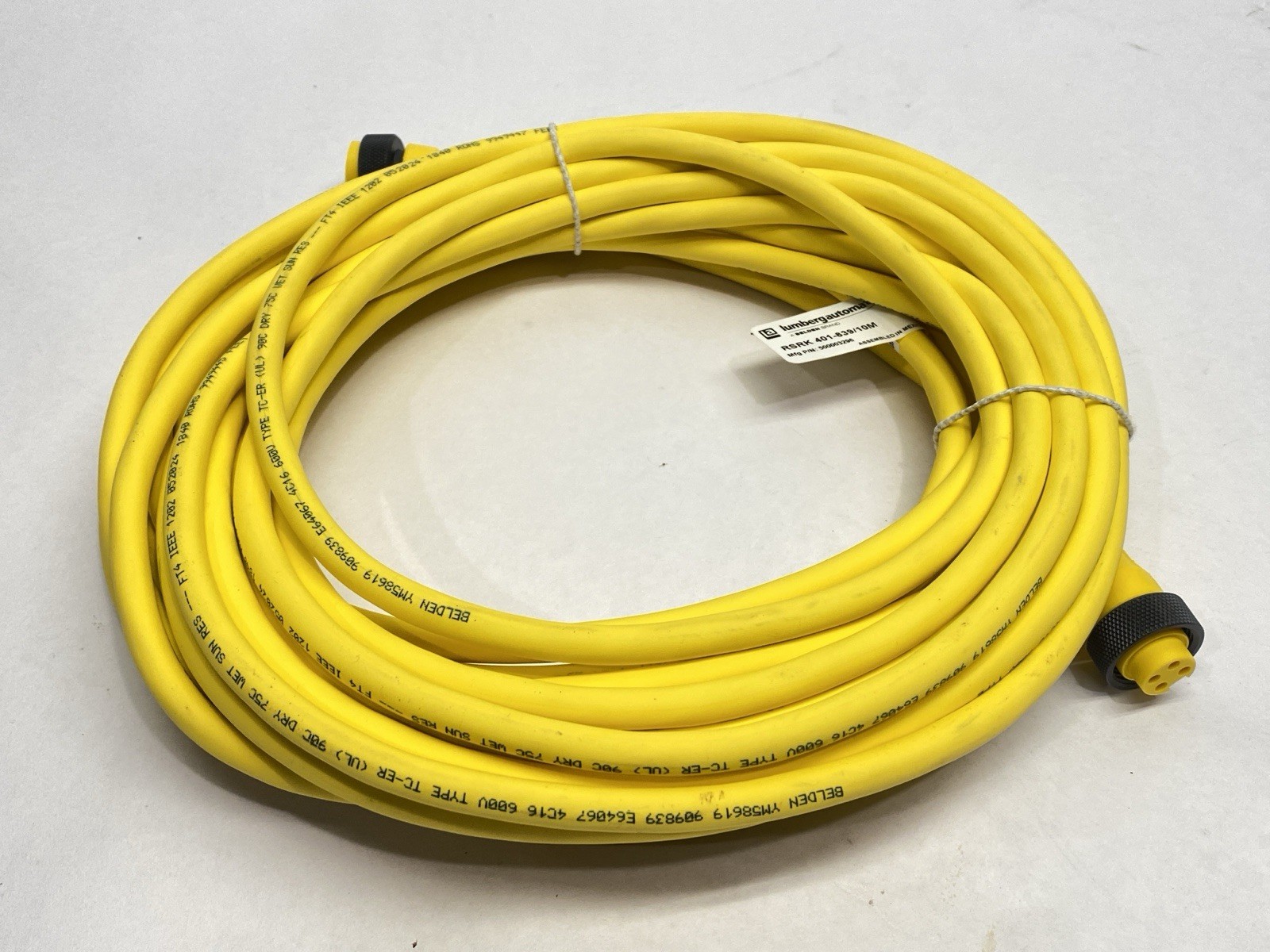 Lumberg RSRK 401-839/10M Power Connector Double Ended 7/8″ M/F 4-Pin 500003296