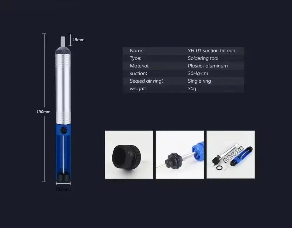 YIHUA 882D 750W Digital Hot Air Rework Staiton 2-in-1 Soldering Iron Station Kit