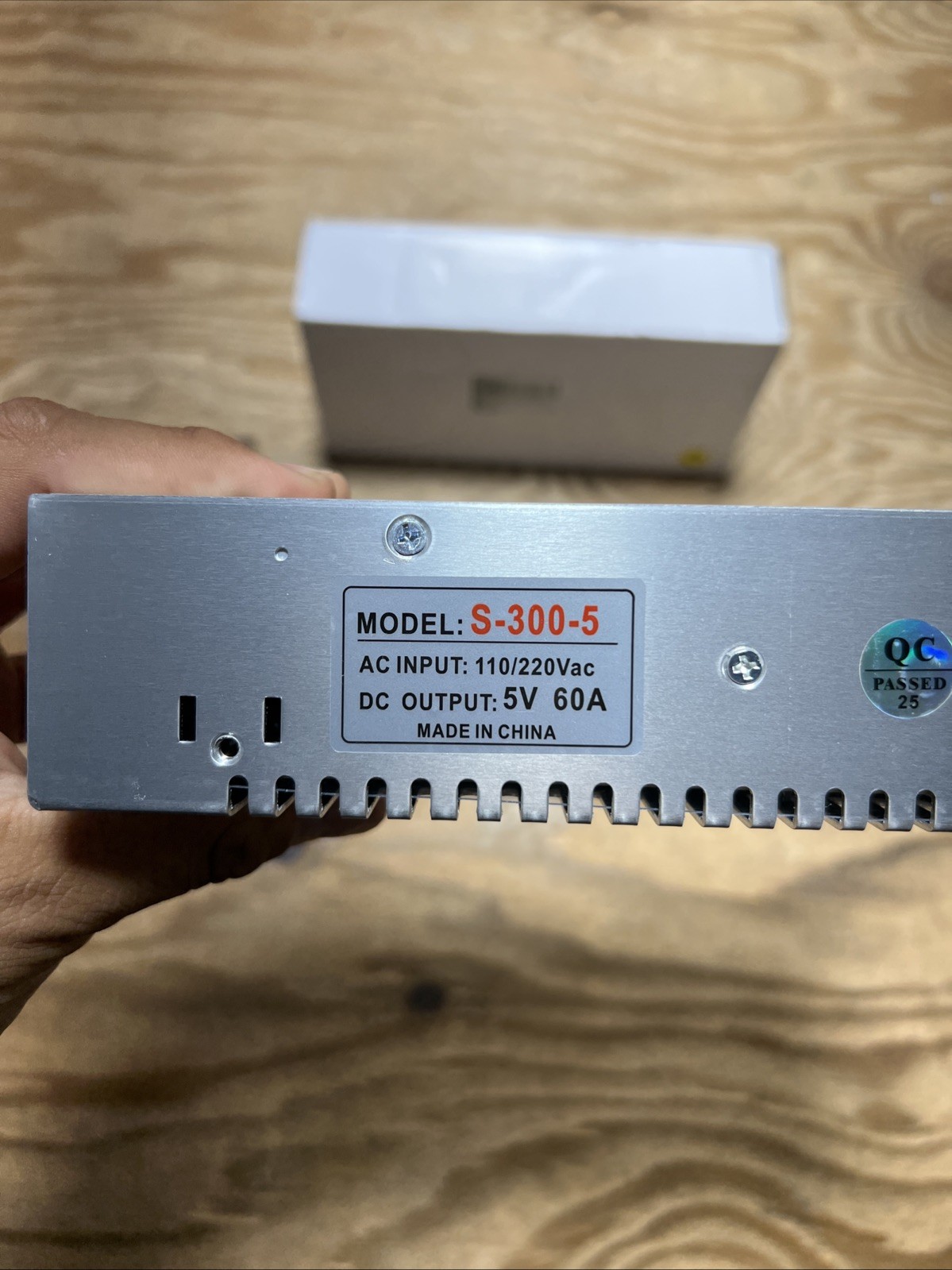 S-300-5 AC/DC Power Supply – 1 Output – 5V@60A – 300W