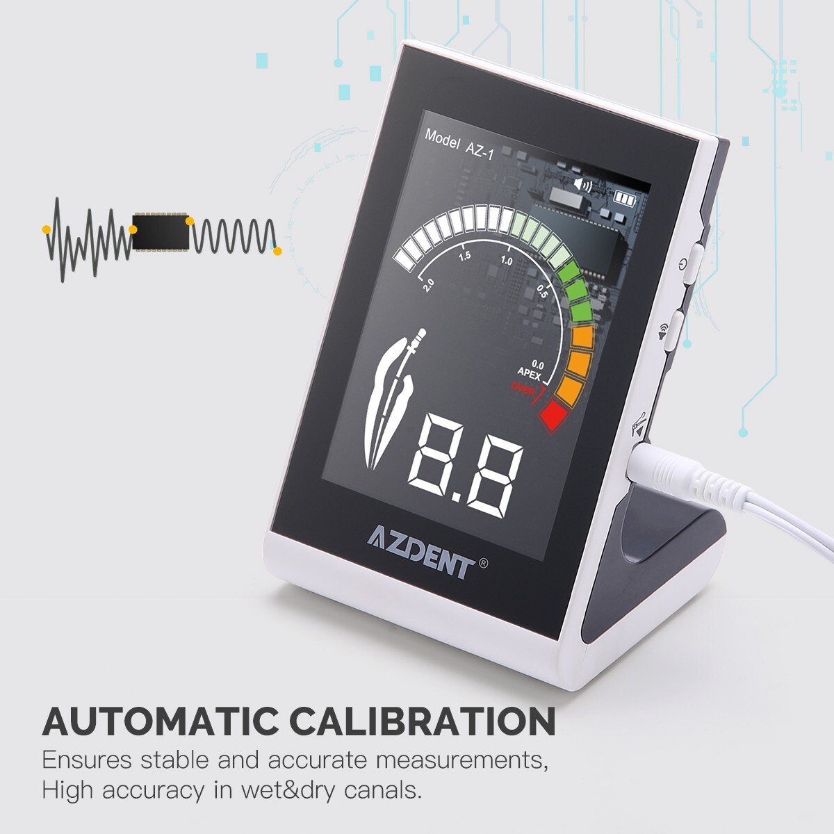 AZDENT Dental Endo Apex Locator Root Canal Measurement Multi-frequency AZ-1
