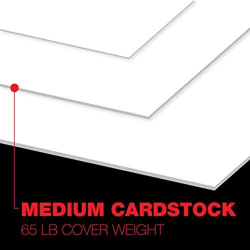 Accent Opaque White 8.5� x 11� Cardstock Paper, 65lb, 176gsm � 2,500 Sheets (…