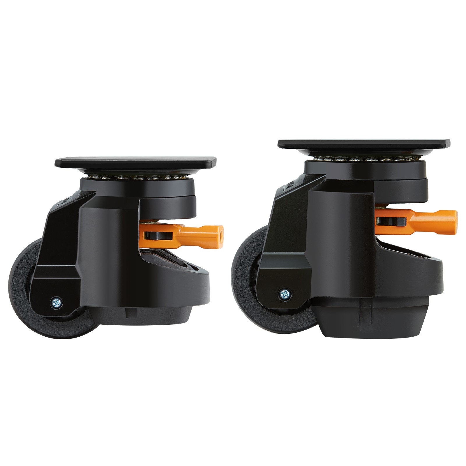 VEVOR Leveling Casters Adjustable Nylon Plate Mounted Caster 2200 lbs Set of 4
