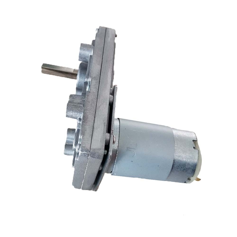 High-Torque DC Motor RS-555 Metal Worm Gear Motor 12V-24VDC Gear Motor
