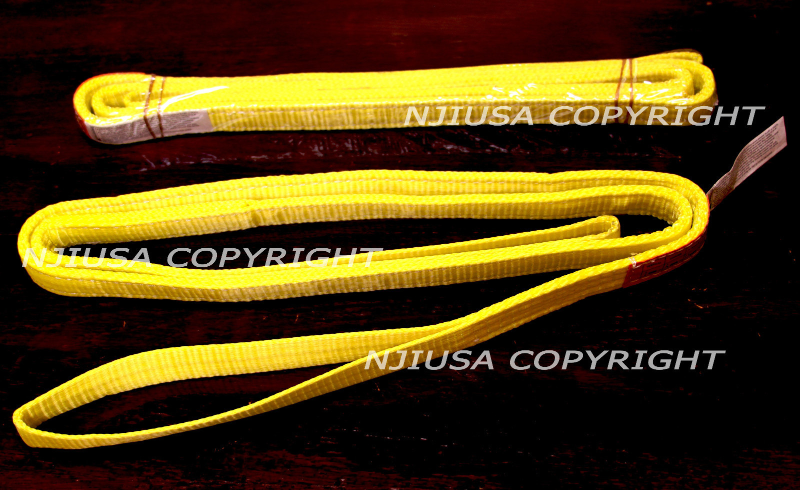 2x EE2-901 14ft Polyester Web Lifting Sling 1″ x 14′ Lifting Tow Strap eye-eye