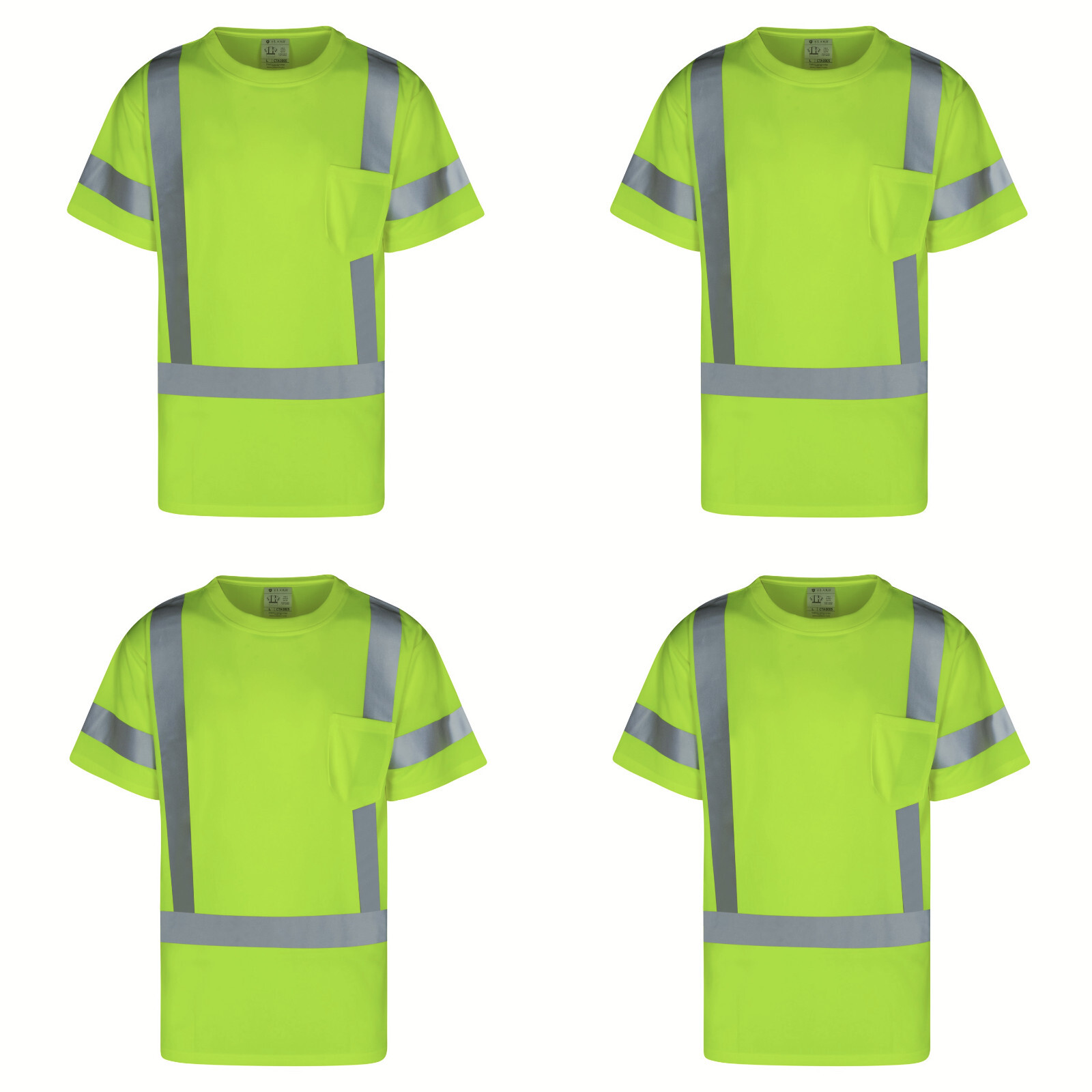 4 Pack Everyday ANSI Class 3 Short Sleeve T-Shirt