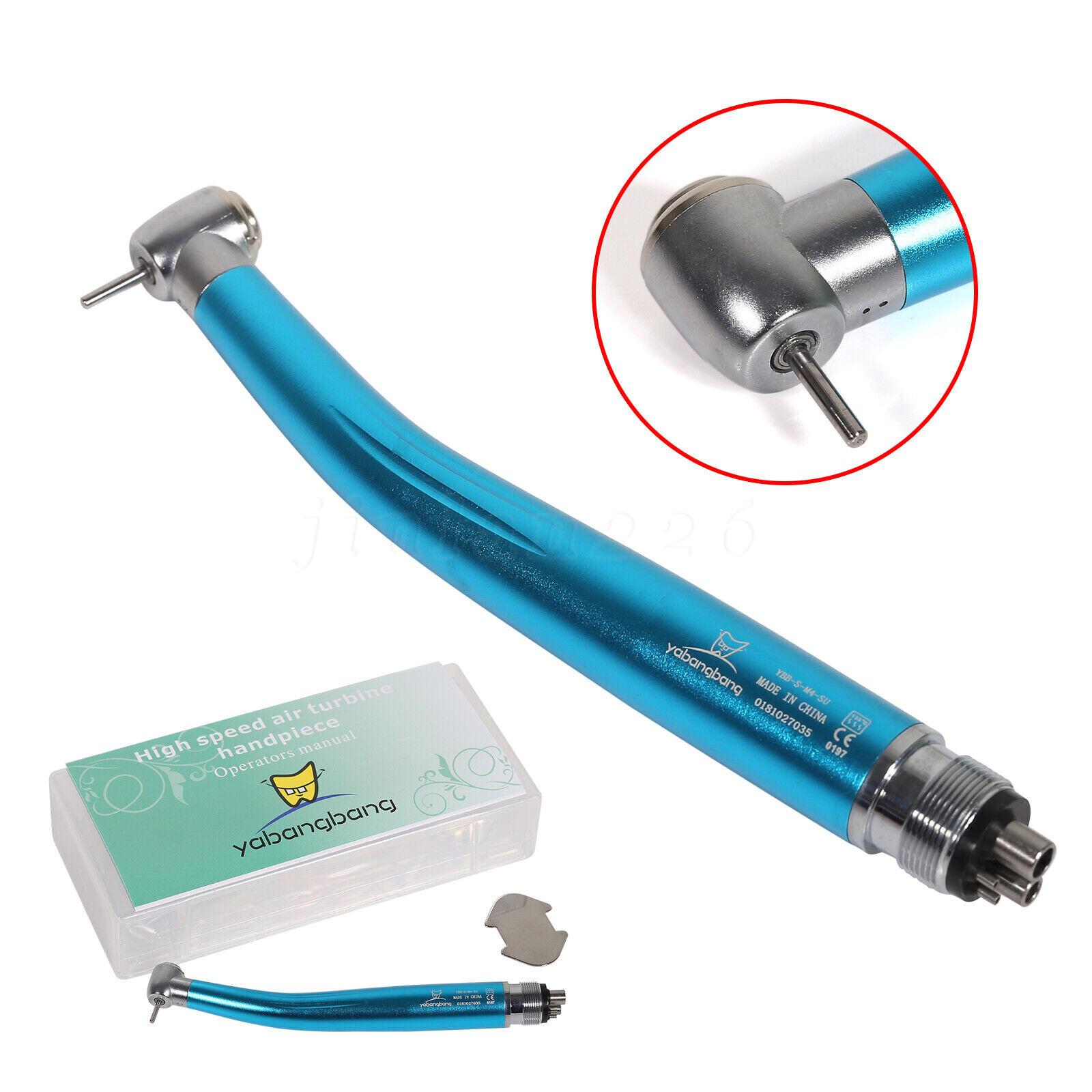 NSK Style Dental Fast High Speed Handpiece 2/4Hole Air Turbine Push Button Yang