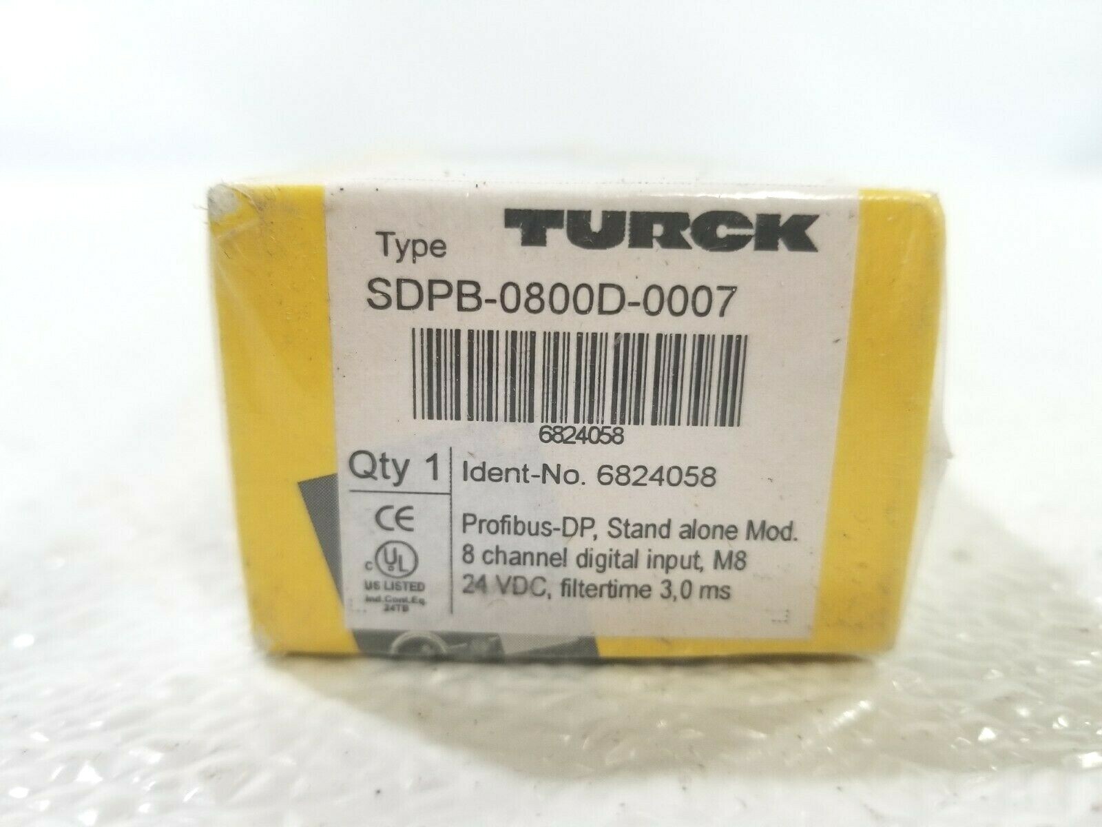 Turck 6824058 piconet CoMPact Station Stand Alone Module SDPB-0800D-0007 8 Input