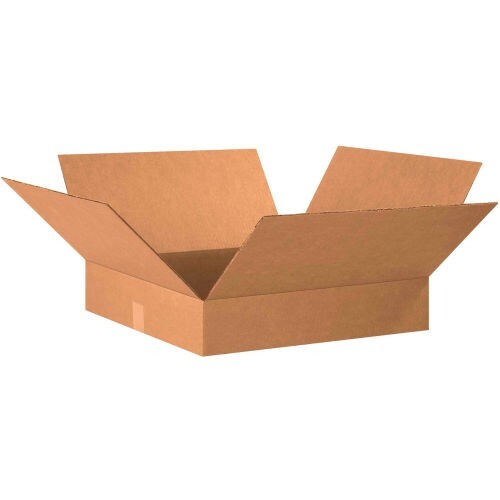 10-Pack 20″ x 20″ x 4″ Flat Cardboard Corrugated Shipping Boxes Moving Box Bulk