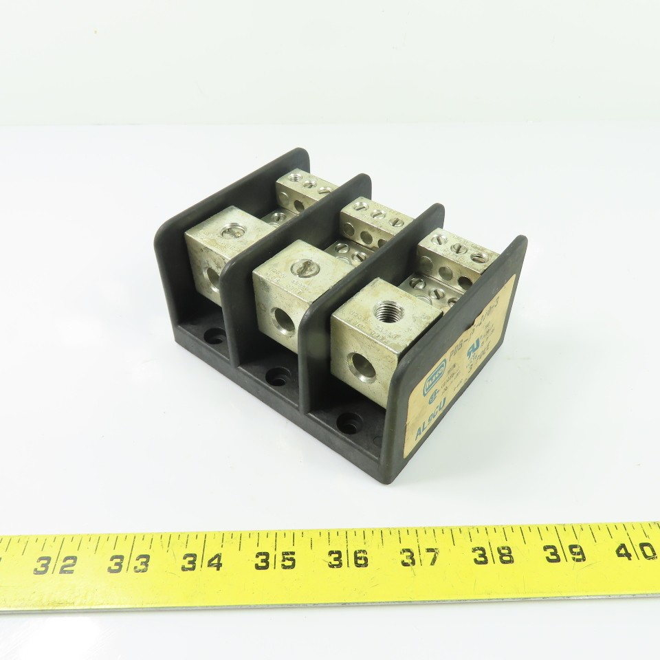 Ilsco PDB-16-2/0-3 3-Pole Power Distribution Block 600V AL9CU