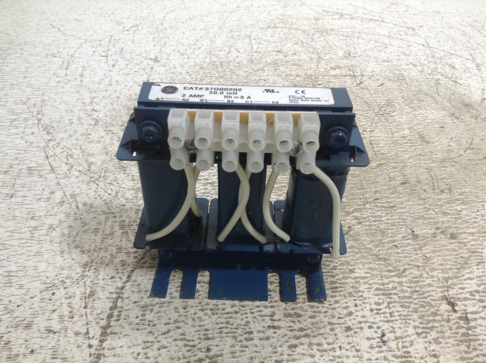 GE General Electric 37G00202 Line Reactor 20.0 mH 2 Amp