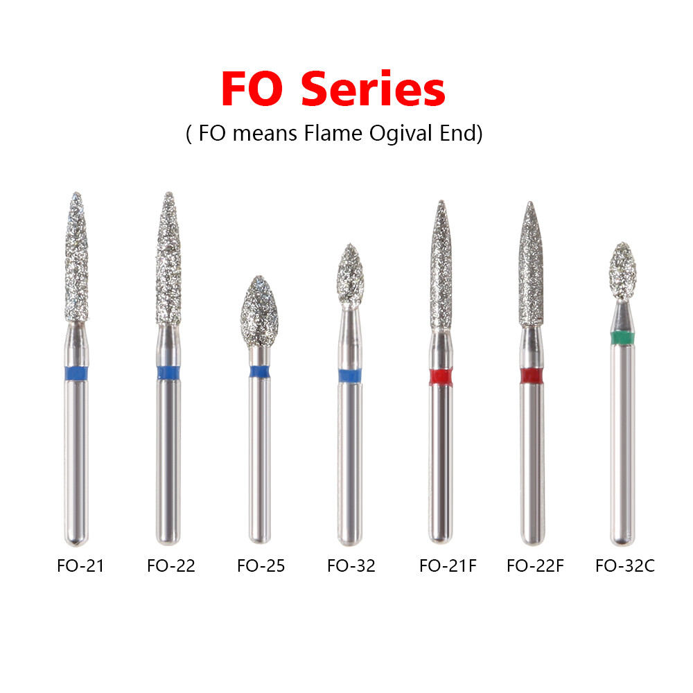 Dental Diamond Burs For High Speed Handpiece Turbine Friction Grip 1.6mm ITS