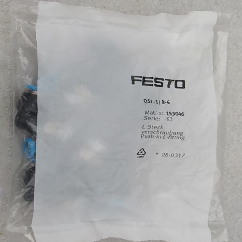 1Bag/10PCS New Festo QSL-1/8-6 153046 Quick Connector Free Shipping QSL1/86 #US