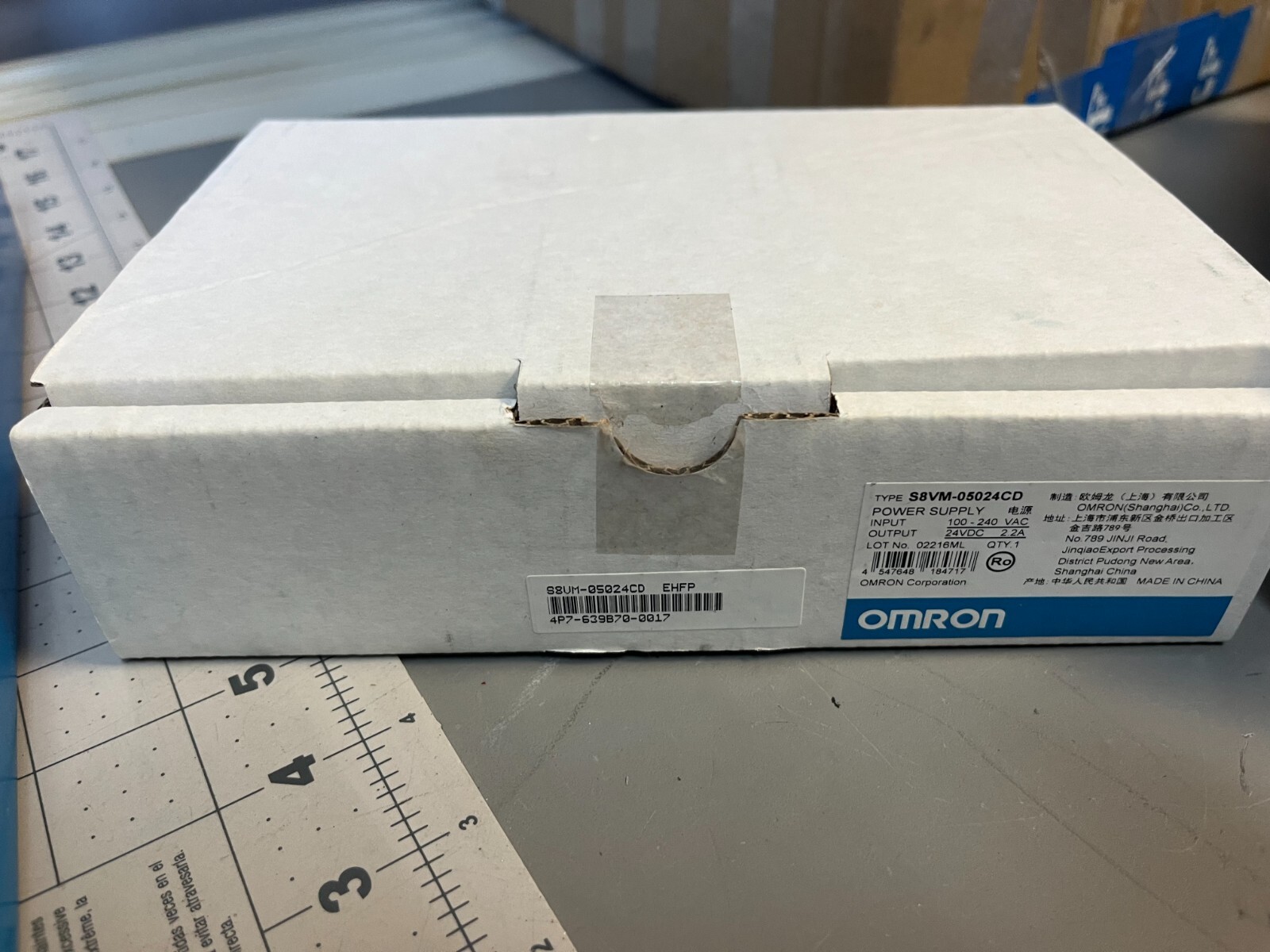 1pcs OMRON S8VM-05024CD Switching Power Supply DC24V 2.2A 50W