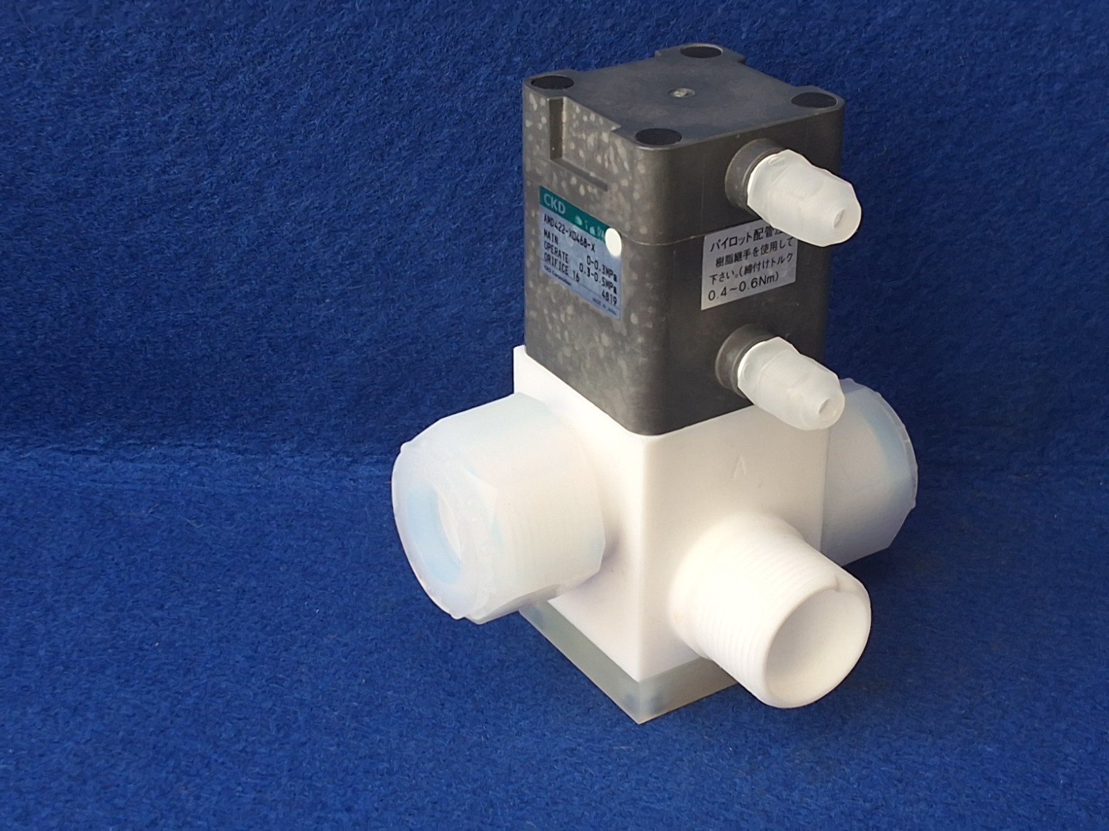 CKD AMD422-X0468-X Air Operated Valve for Chemical Liquids 0-0.3 MPa.