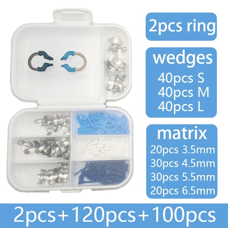 Dental Matrix Bands Ring Sectional Matrix System Tulwar Wedges Fit Palodent V3
