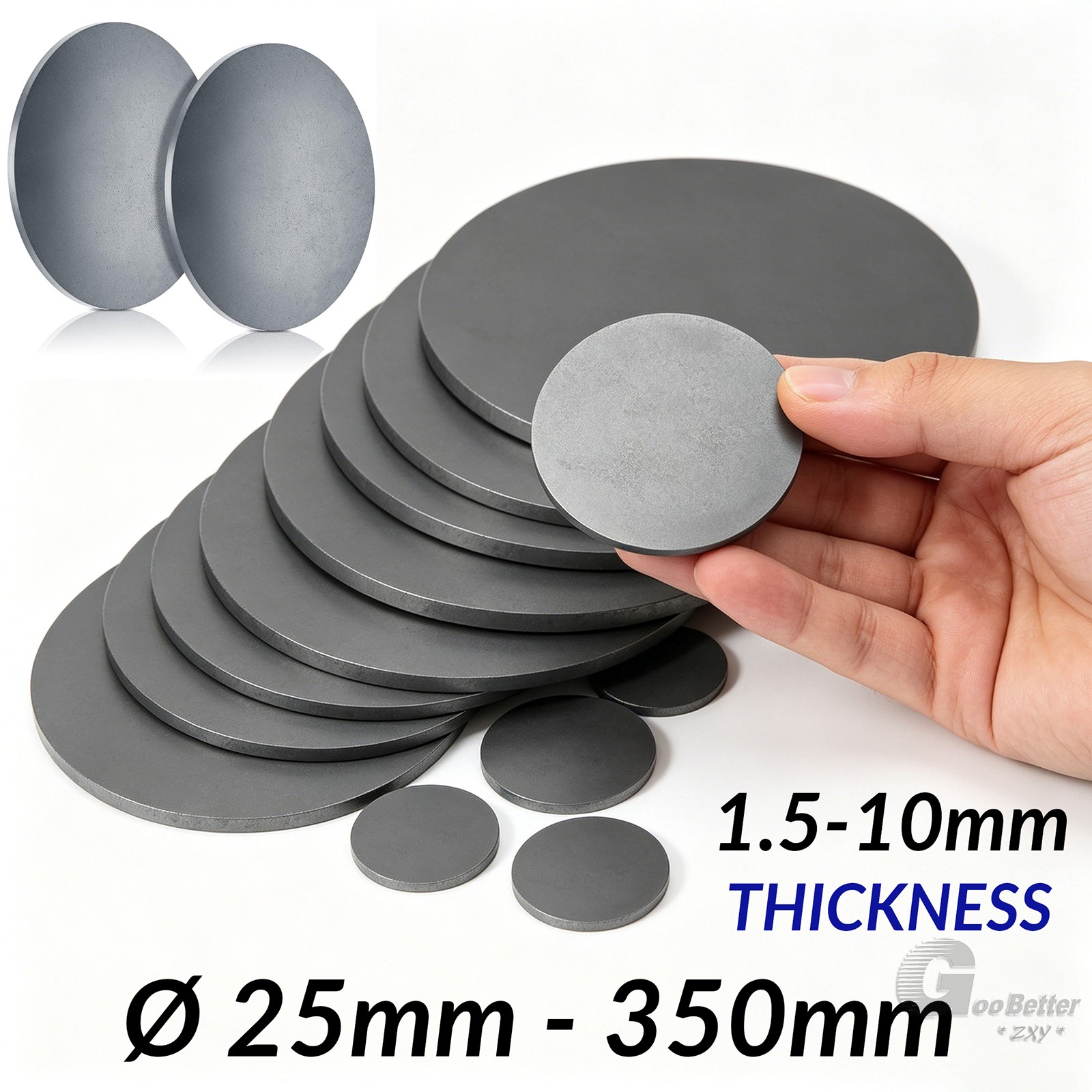 Mild Steel Discs Iron Flat Circle Ø 25mm – 350mm In Diameter 1.5mm – 10mm Thick