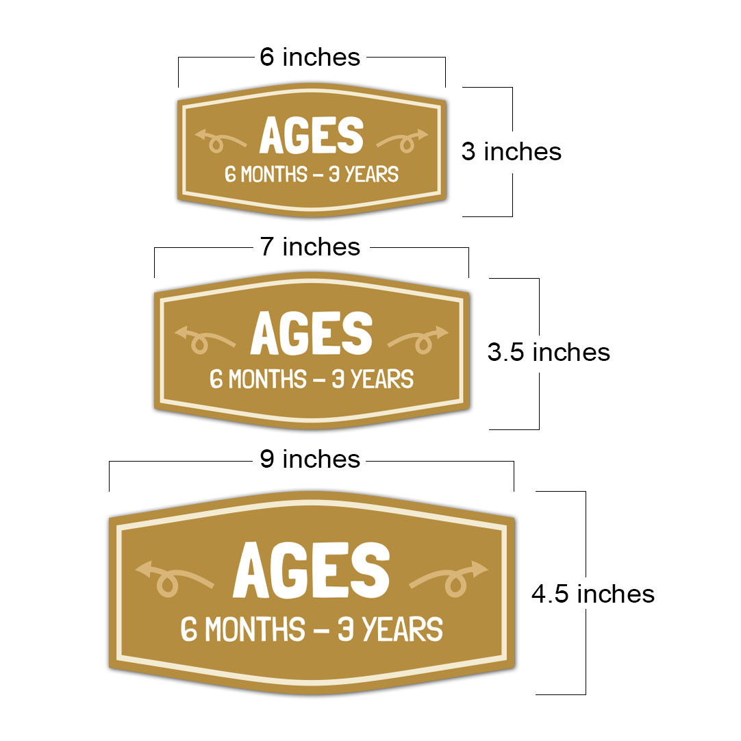 Fancy Plus Ages 6 Months – 3 Years Wall or Door Sign