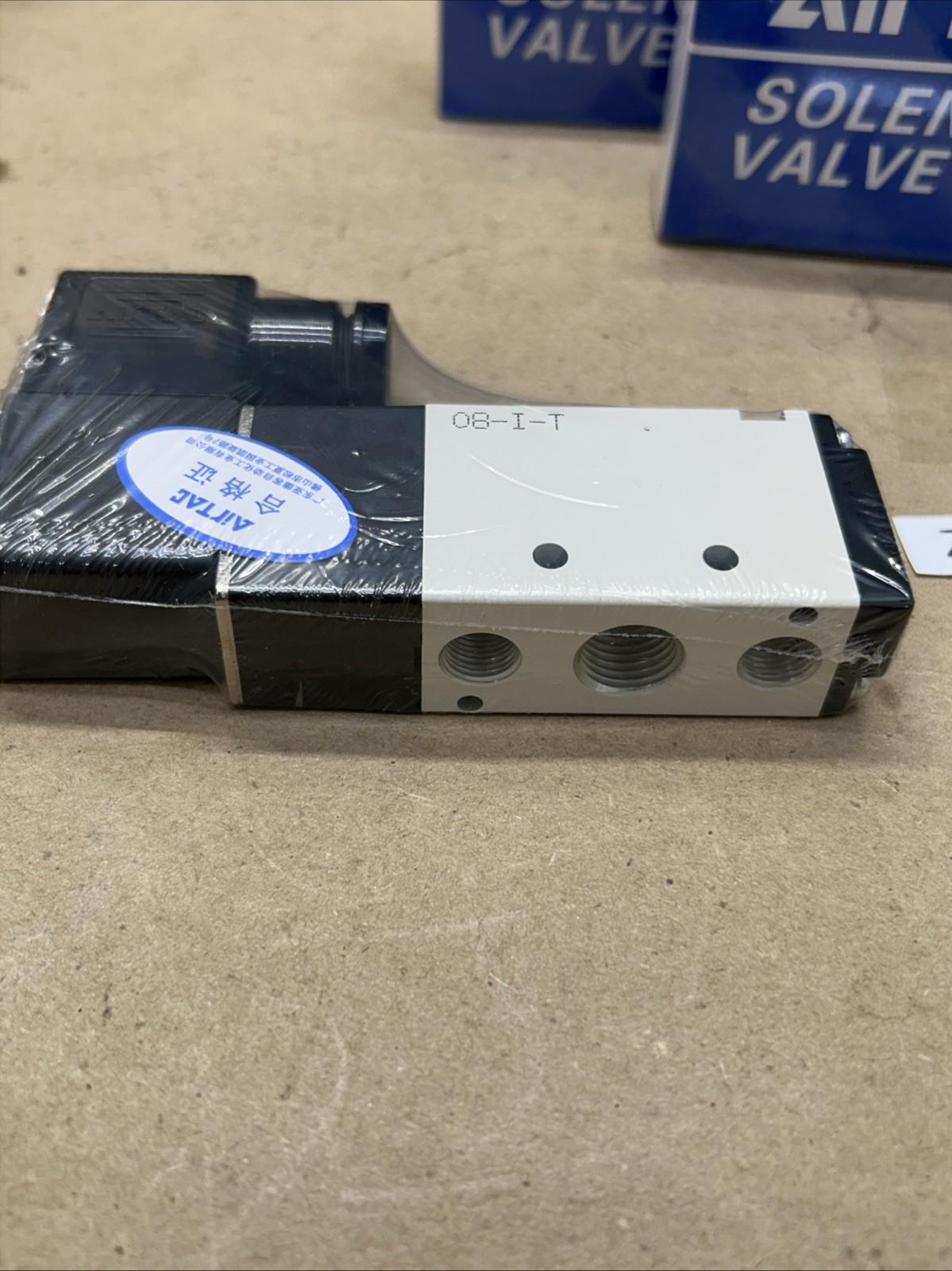 (2) New AIRTAC 4V210-08& (1) 06 Solenoid Valves 0.15-0.8MPa 3 NIB + Warranty