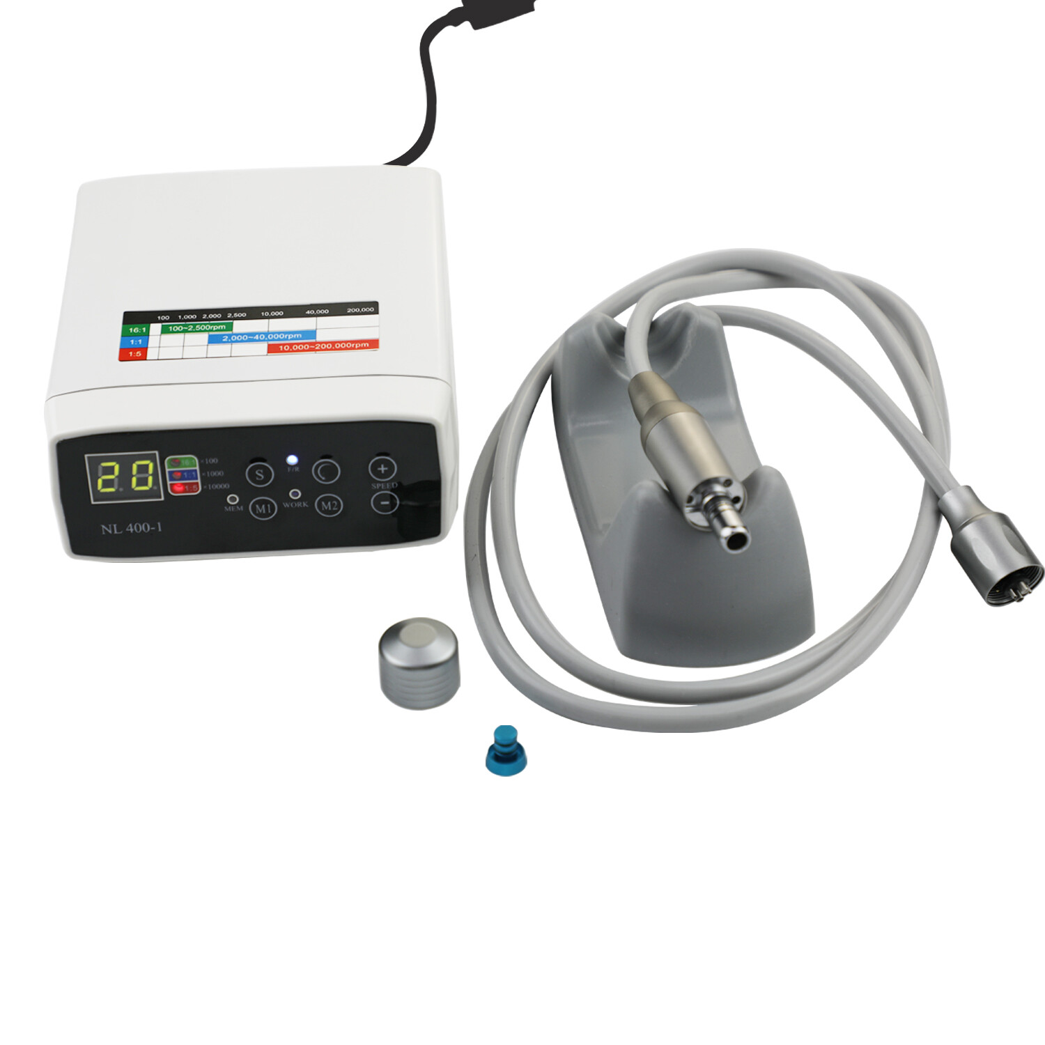 NSK CICADA Dental Electric Motor + 1:1 1:5 High Low Speed Handpiece Contra Angle