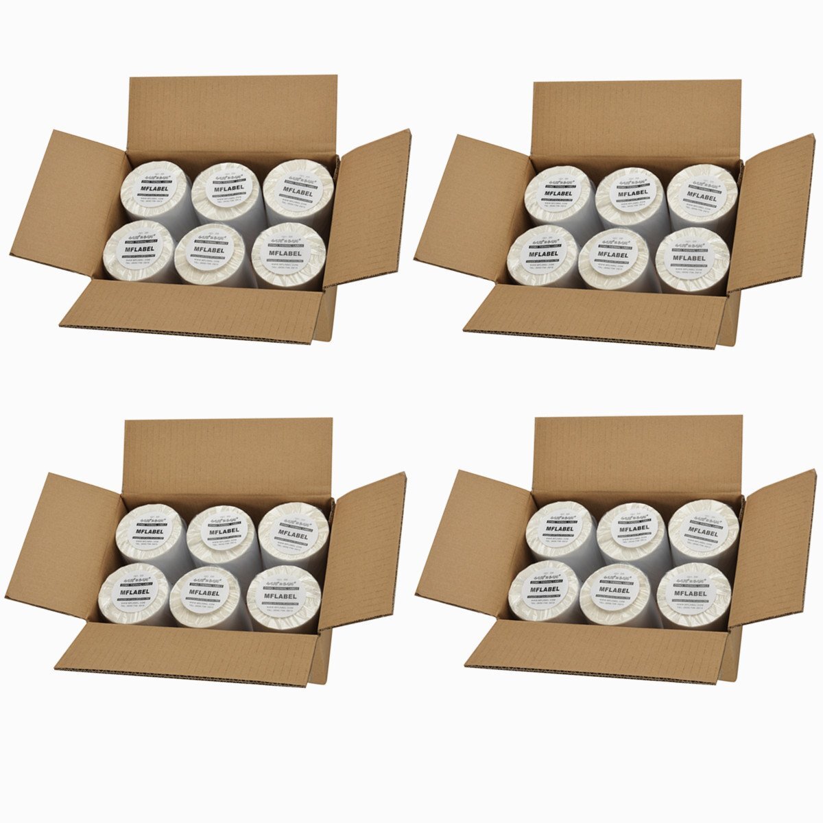 24 Roll of 1000 2.25×1.25 Perforated Direct Thermal Shipping Labels Zebra LP2824