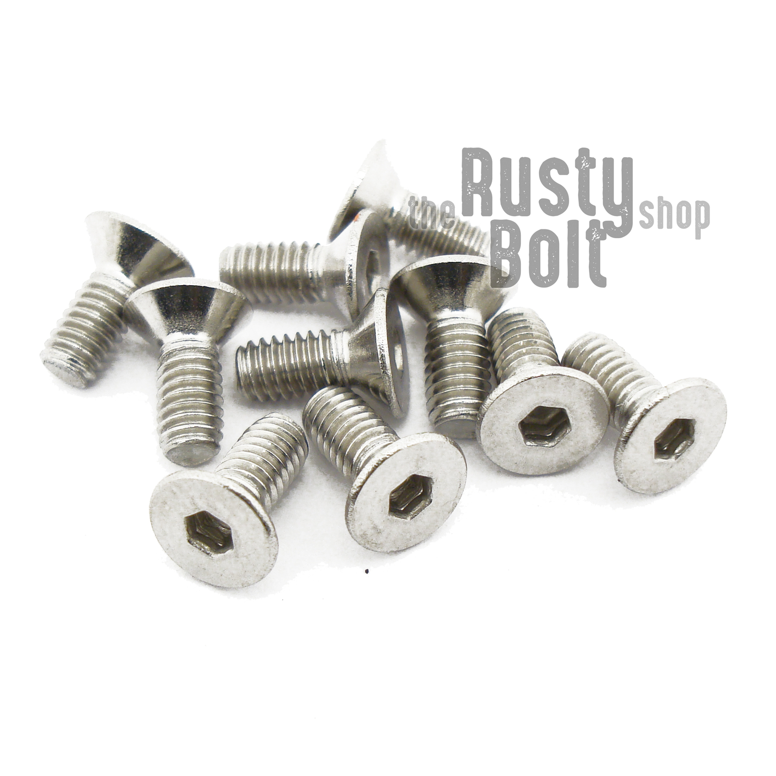 M2.5 x 6mm, Socket Flat Head Screws, A2 304 18-8, Stainless Steel
