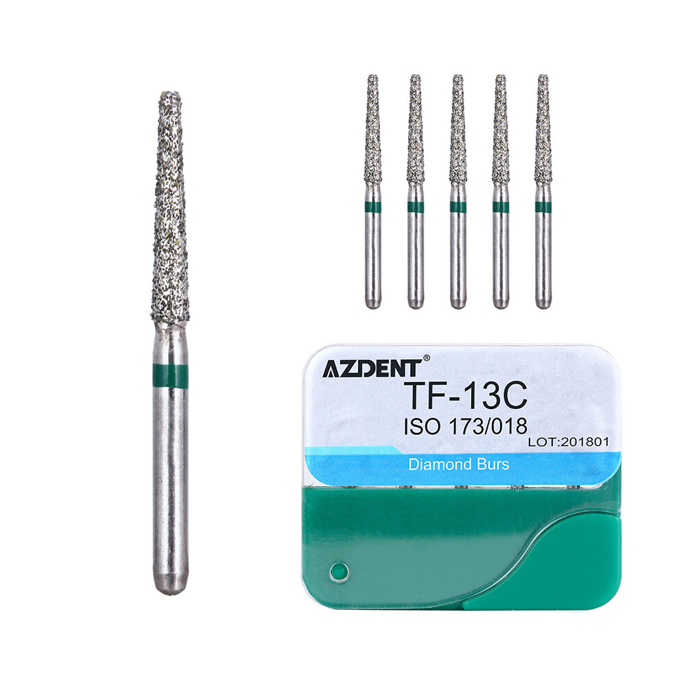 AZDENT Dental Diamond Burs For High Speed Handpiece Medium FG 1.6MM 20 Boxes