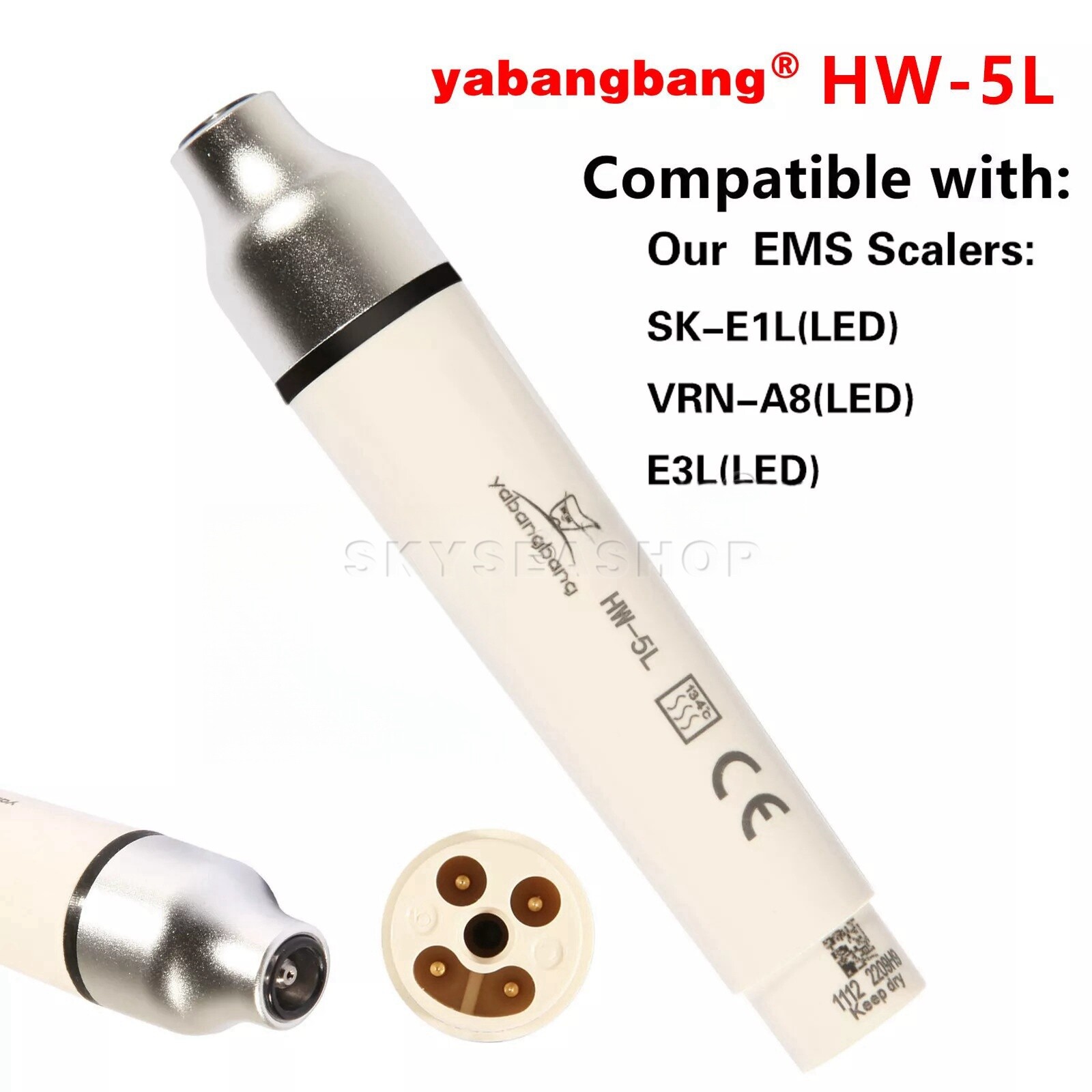 Dental LED Ultrasonic Scaler Detachable Handpiece HW-5L for EMS Woodpecker
