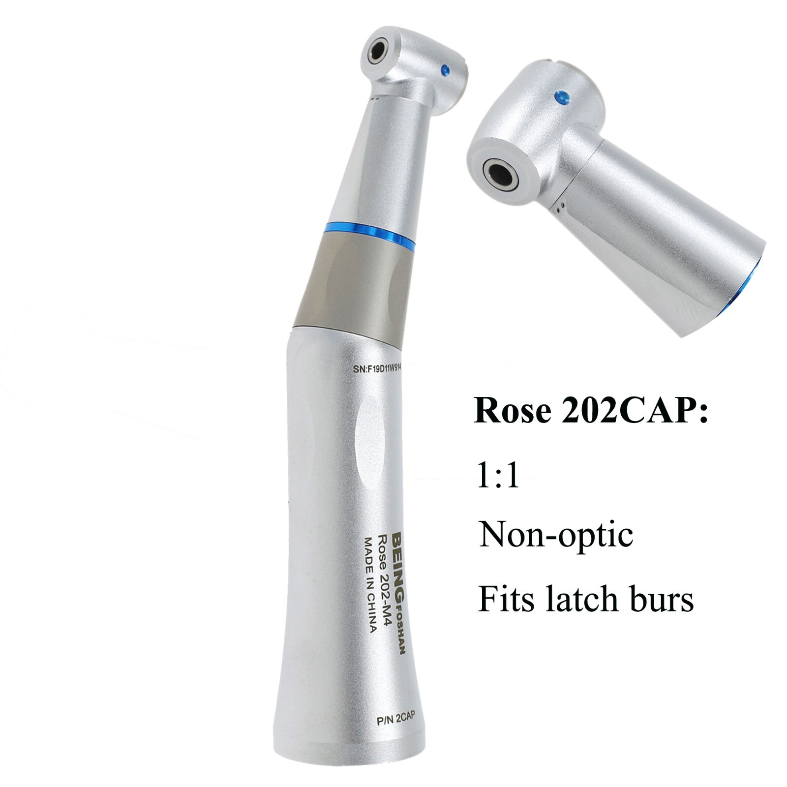 BEING Dental Slow Speed 1:1 Contra Angle Handpiece Fiber Optic Kavo INTRA Head