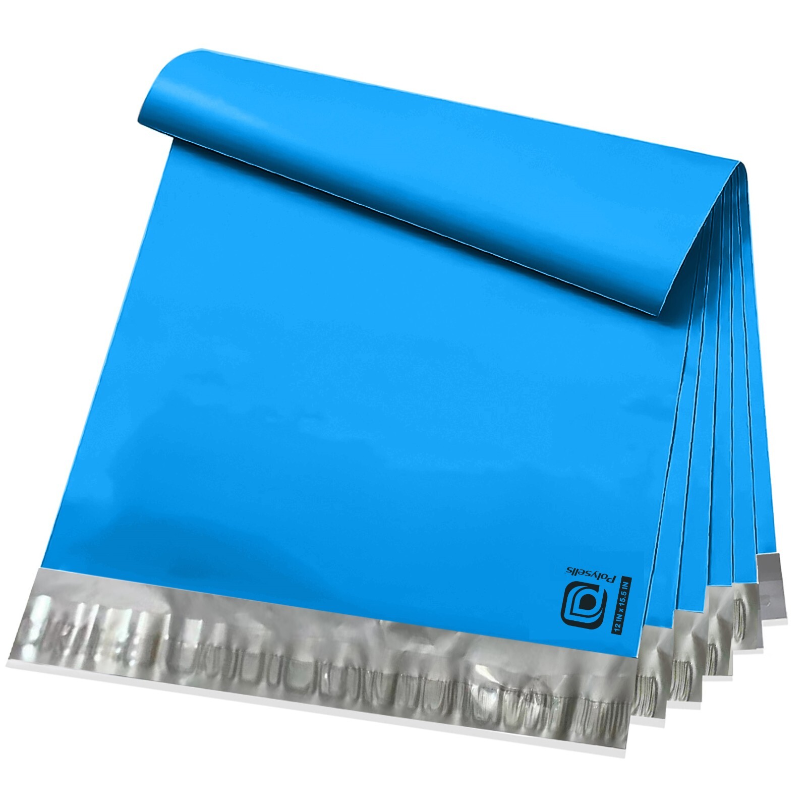 1000 12×15.5 Poly Mailers Envelope Self Sealing Shipping Mailers Blue POLYSELLS