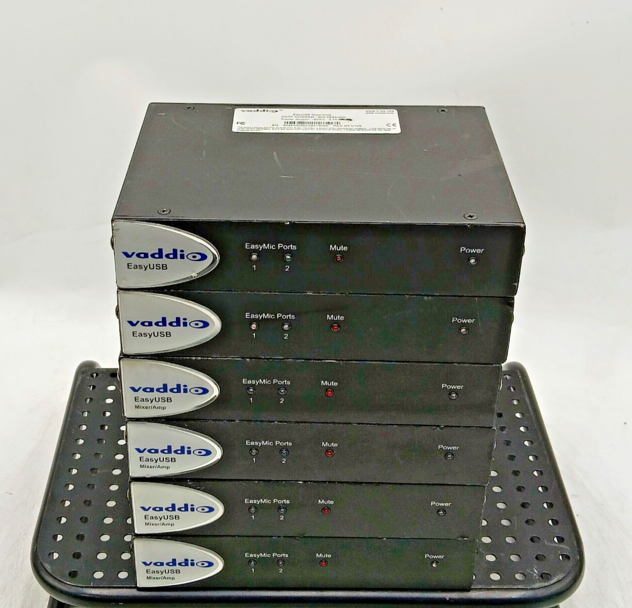 LOT OF 6 Vaddio 998-8530-000 EasyUSB Mixer/Amp 2 x 20 Watt Class-D Amplifier