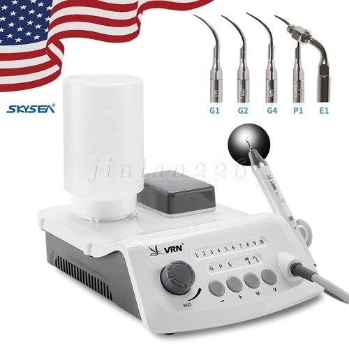 Veterinary Dental Scaler Machine With LED Handpiece Ultrasound Scaler. 5 Tips