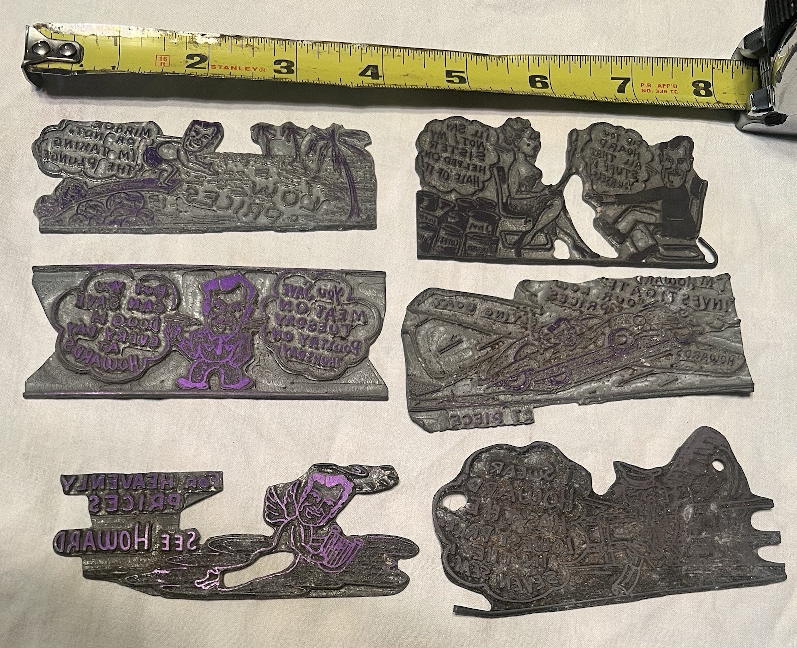 For Share-all-eboy Vintage Letterpress Printers Block Car Automobile