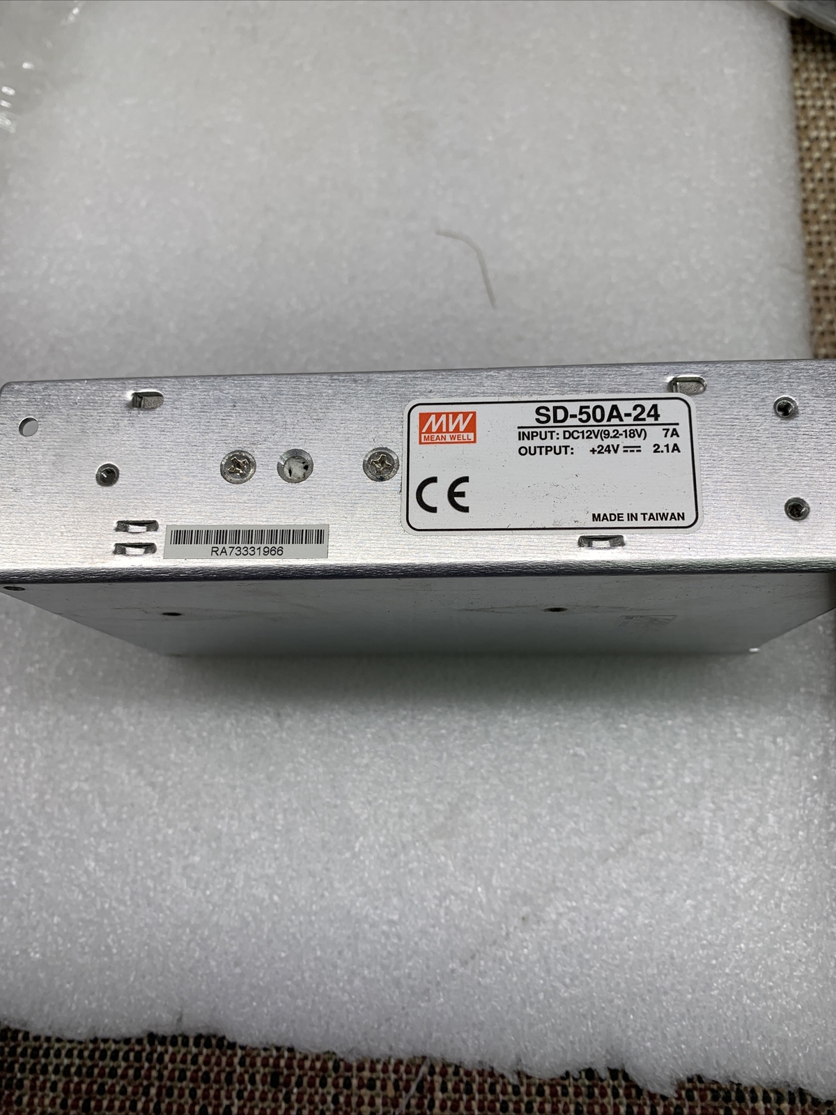 Mean Well SD-50A-24 DC/DC Power Supply, 12V In, 24 Volt 2.1A 50.4W Out