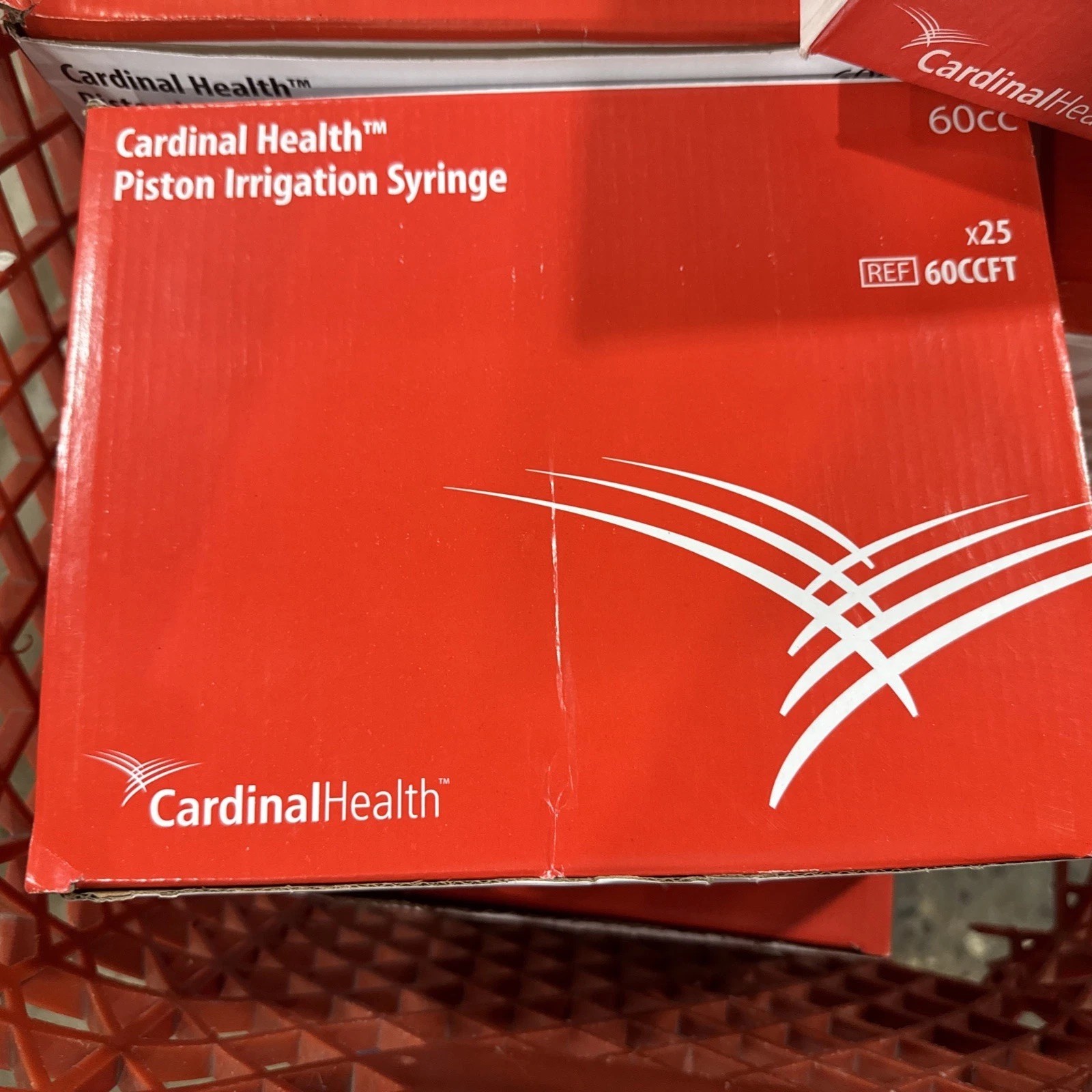 25 X 60cc STERILE Irrigation Syringe Flat Top 60mL New Catheter Tip Ships Free