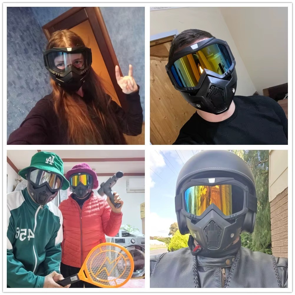 Safety Work Full Face Mask Shield & Goggles, Construction Eye Protection Eyewear