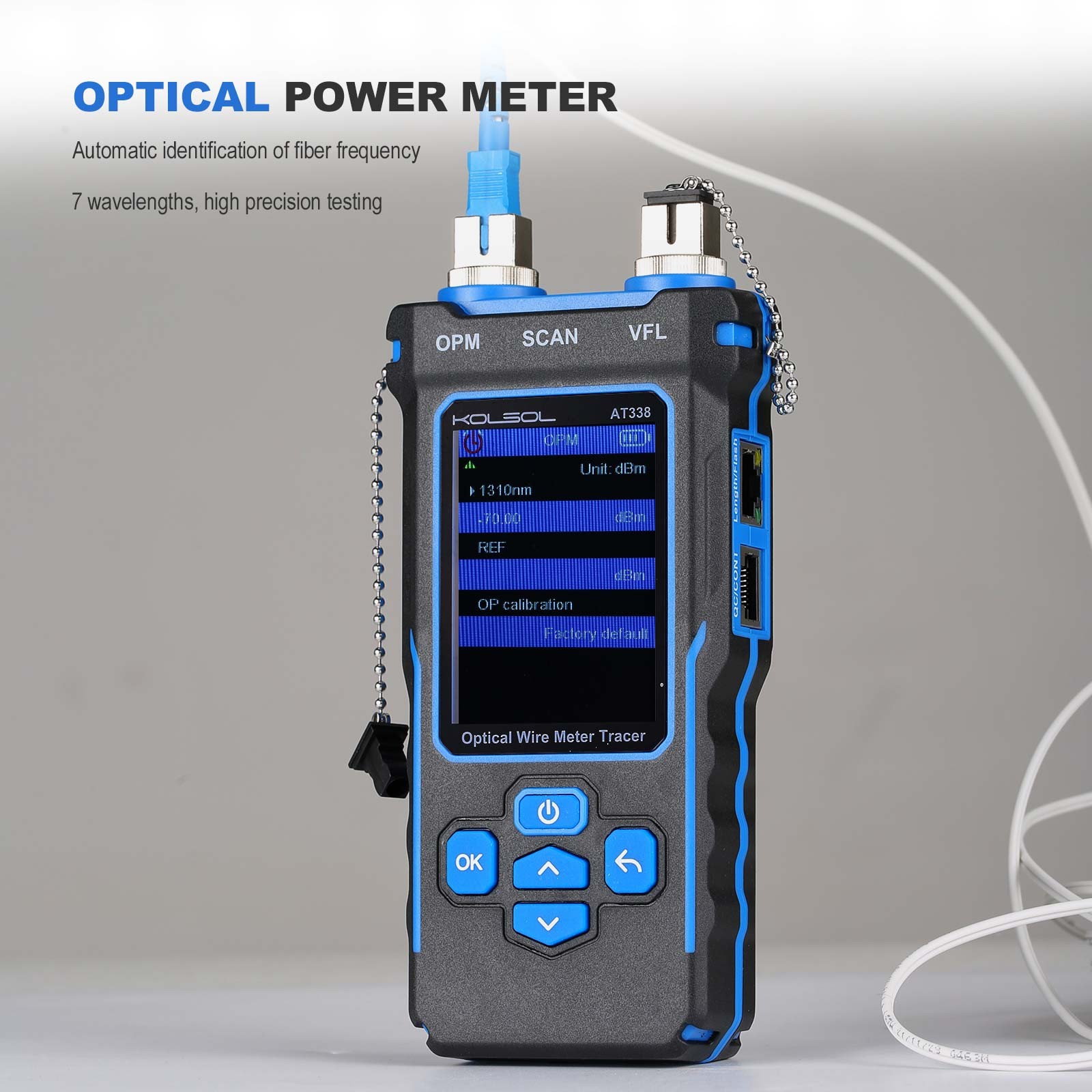 NF-8508 Network Cable Tester LAN Optical Wire Meter Power Meter Tester CAT6/CAT6