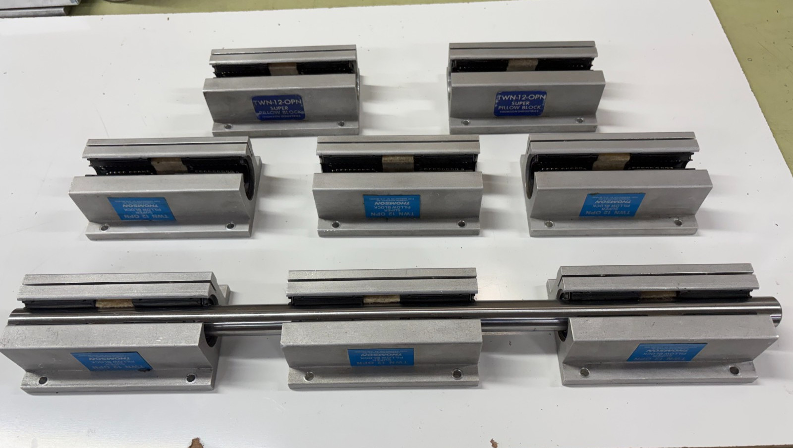 Lot of 8 Thomson TWN 12 OPN Super Pillow Block Linear Ball Bearing 3/4 Inch