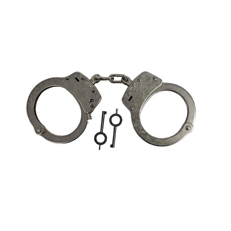 Smith & Wesson 350103 Model 100 Chain-Linked Handcuffs & Keys M100 Cuffs, Nickel