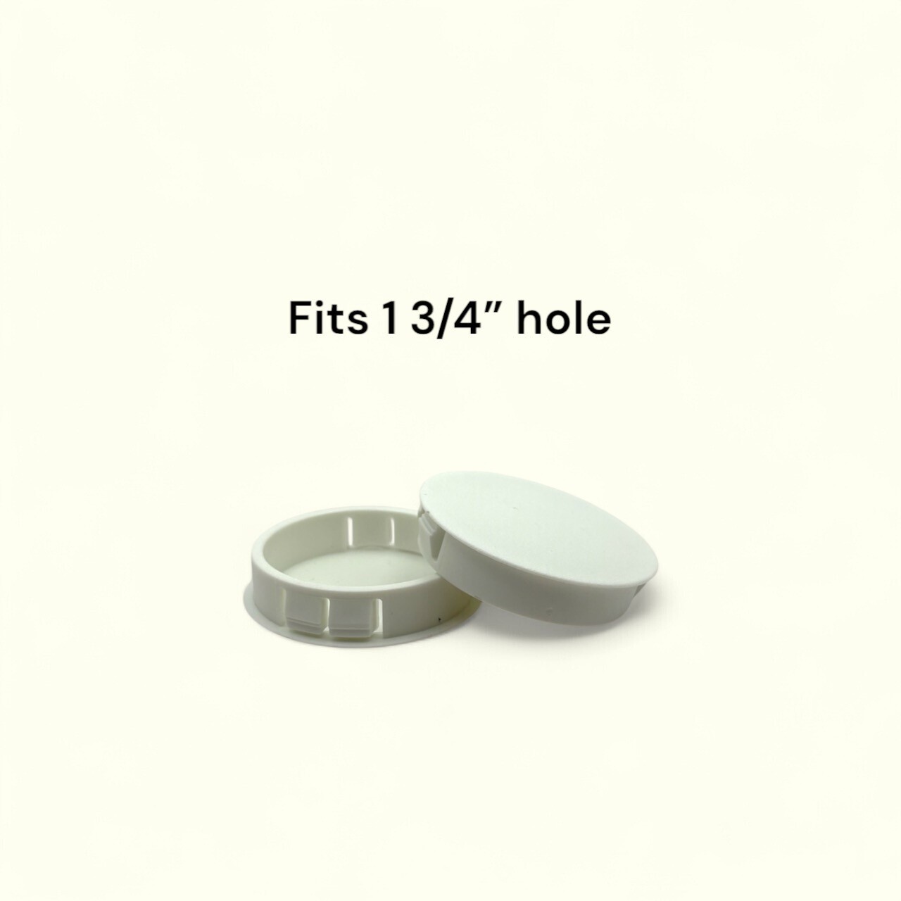 1 3/4″ Hole Nylon Locking Panel Plugs Black/White Dome Cover 1 15/16″ Top Width