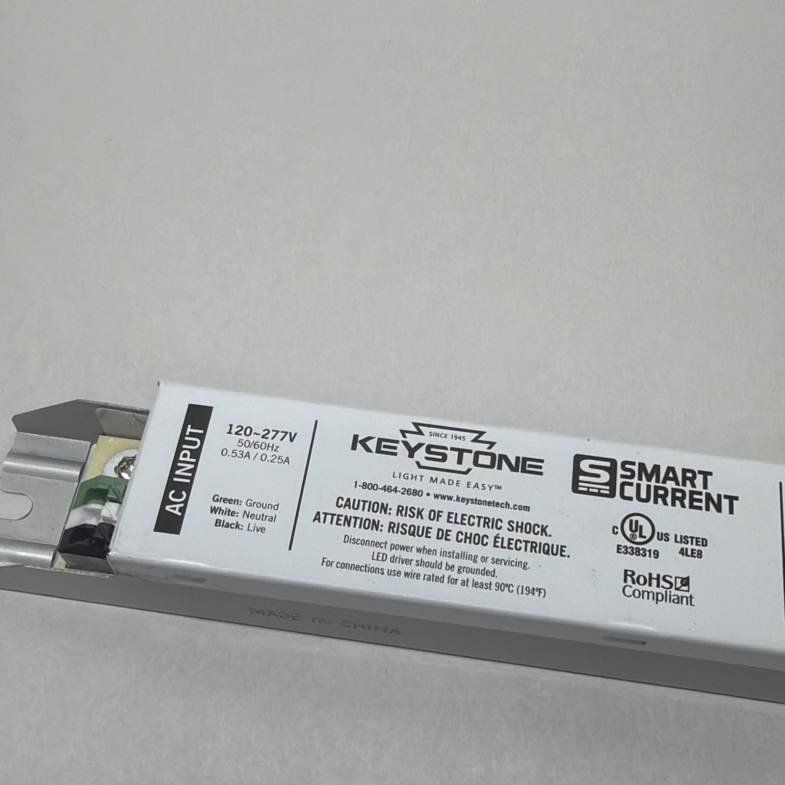 Keystone KTLD-50-UV-SC1400-56-VDIM-U7 LED Driver Dimmable Programmable NEW!