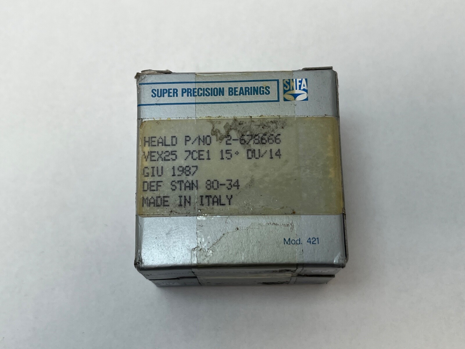 SNFA VEX25-7CE1DUL Bearing 25x47x12 mm 7005-C-P4 VEX25-7-CE-1-DUL Italy 2 Pcs