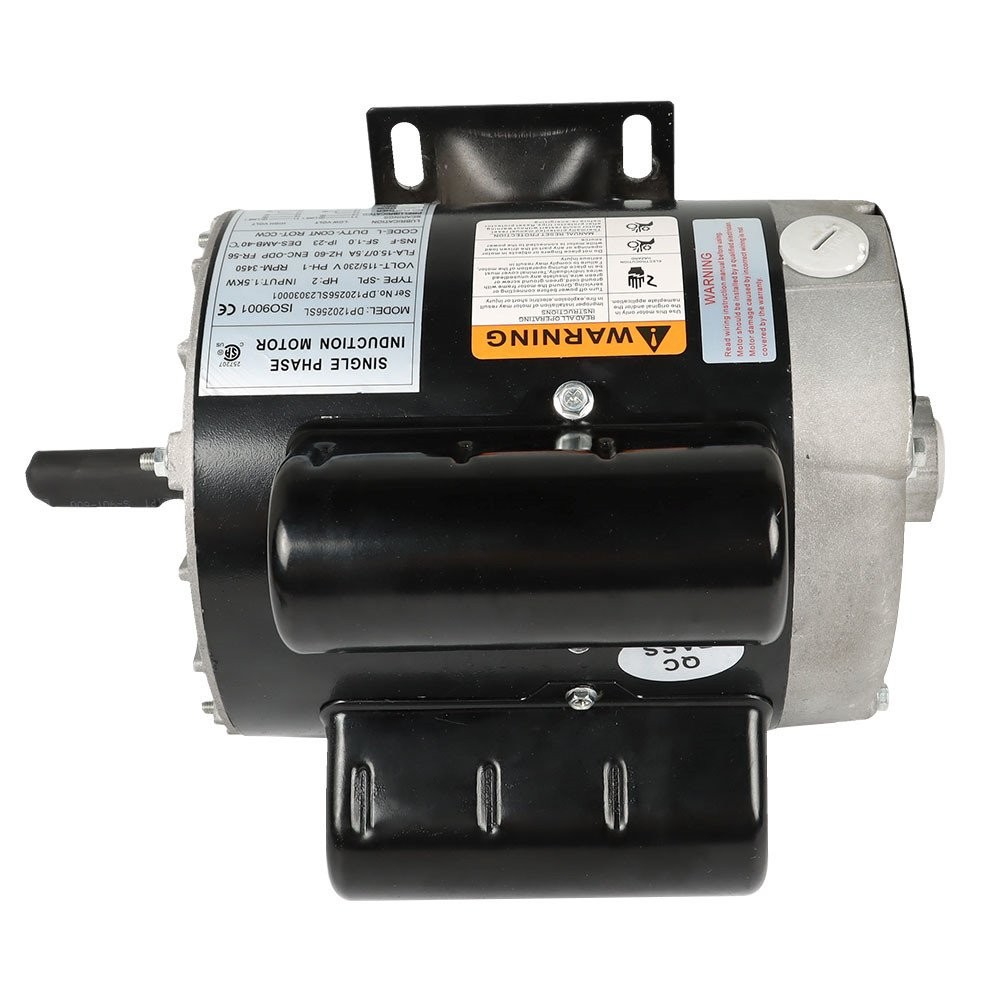 3450 RPM 2 HP SPL Compressor Duty Electric Motor 5/8″ Shaft 115/230 Volt 56Frame
