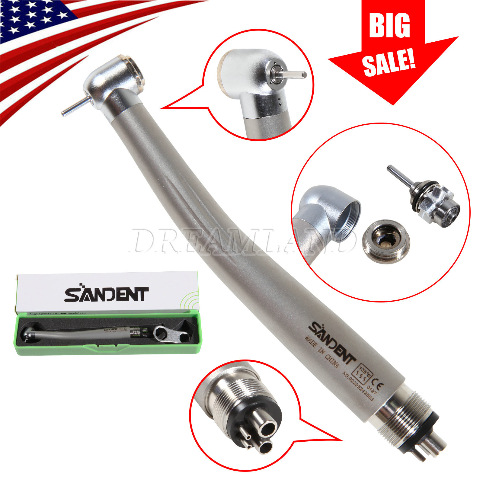 Dental High Speed Handpiece Turbine NSK PANA MAX Style Push Button 2/4 Hole