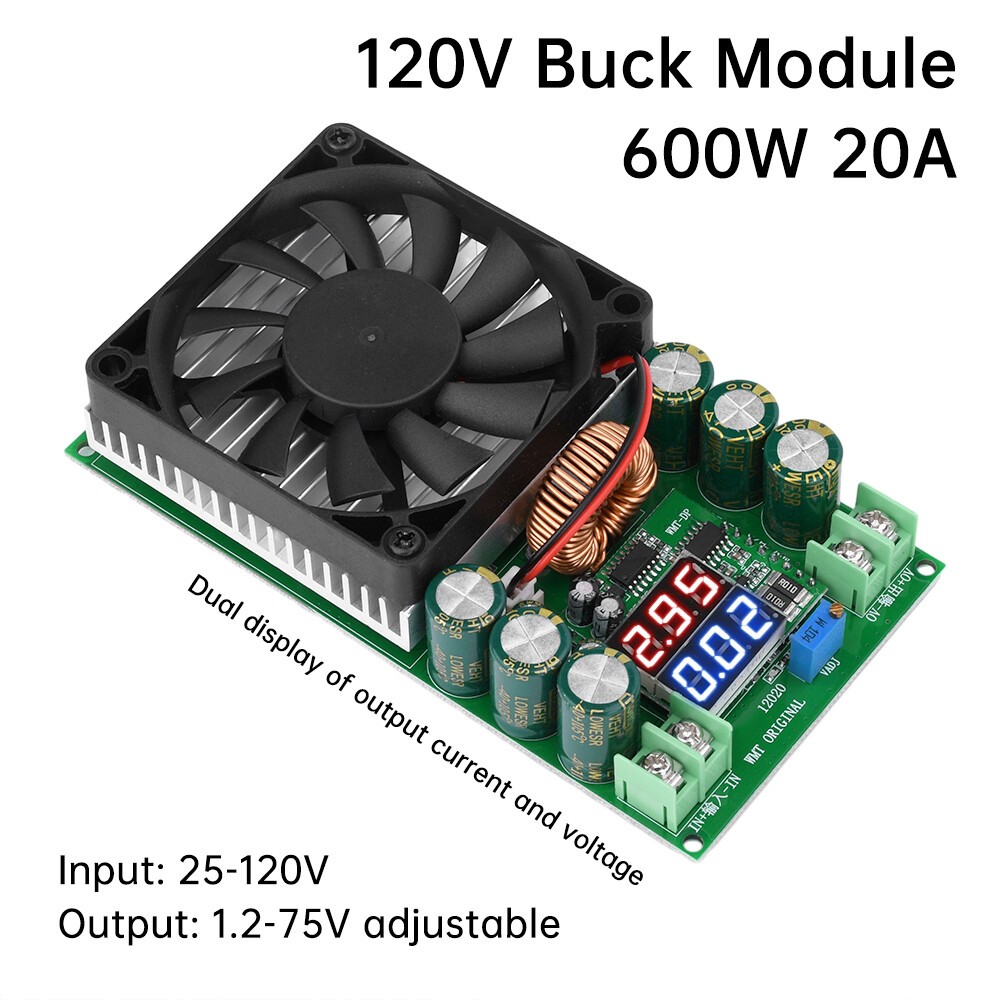 DC-DC 600W 20A High Power Adjustable Buck Module Solar LED Driver Power Supply N